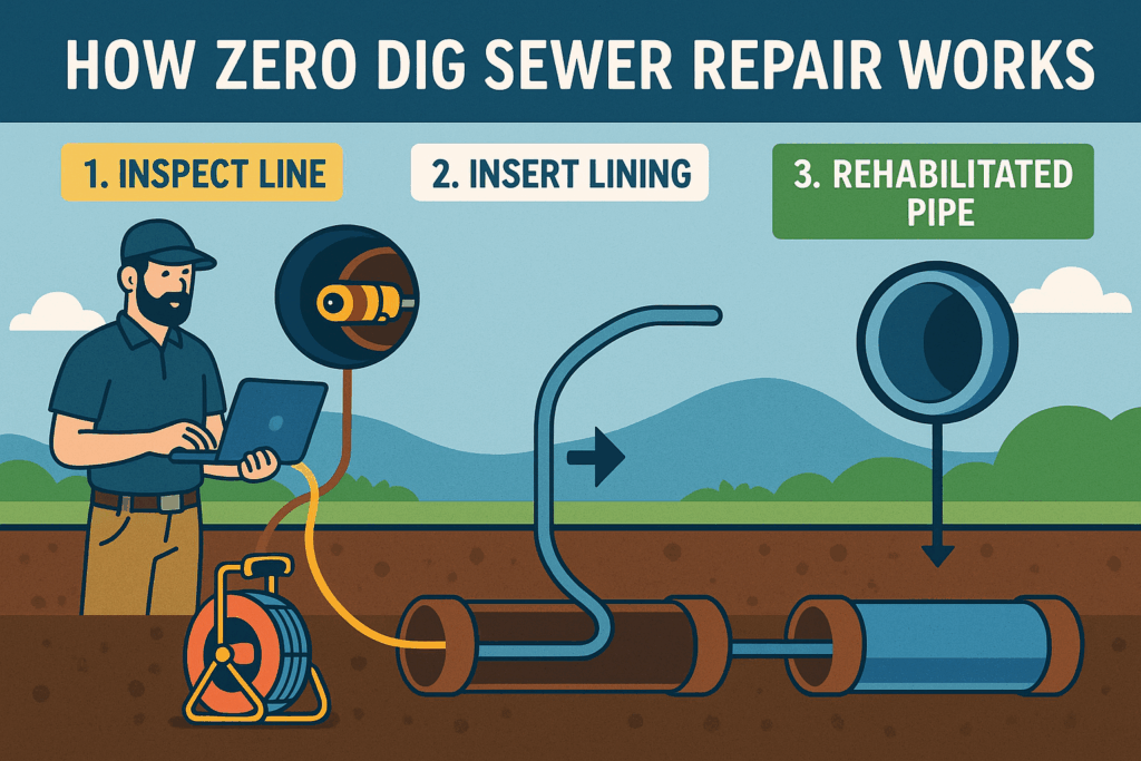 Zero Dig Sewer Repair Krupp Whitney Plumbing
