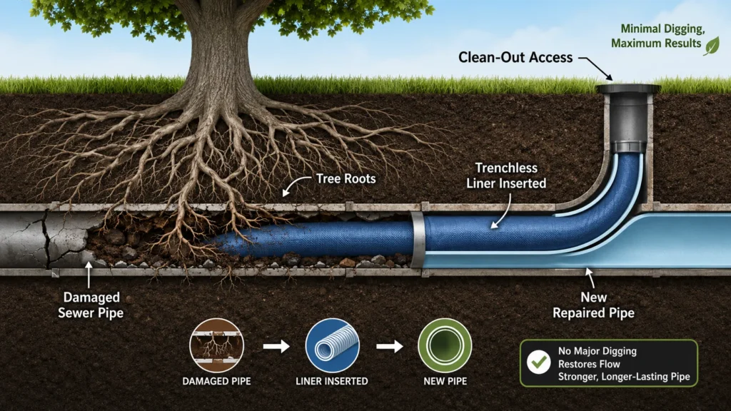 Krupp Whitney Plumbing offers Zero Dig Sewer Repair